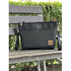 Сумка на коляску з екошкіри "Black"