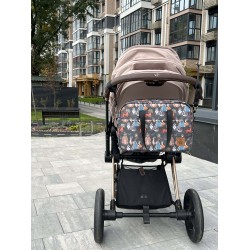 Сумка-бочонок на коляску "Boho Bears"