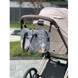 Сумка-бочонок на коляску "Осіній букет"