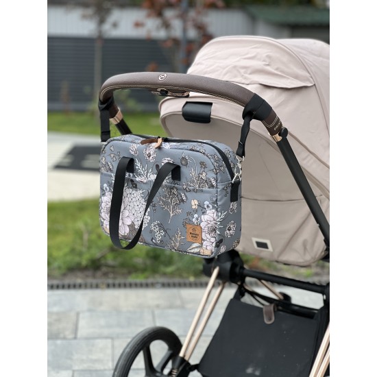 Сумка-бочонок на коляску "Осіній букет"