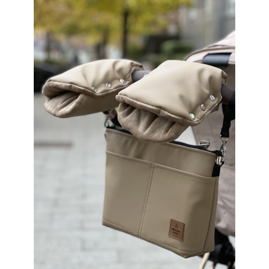 Сумка на коляску з екошкіри "Beige"
