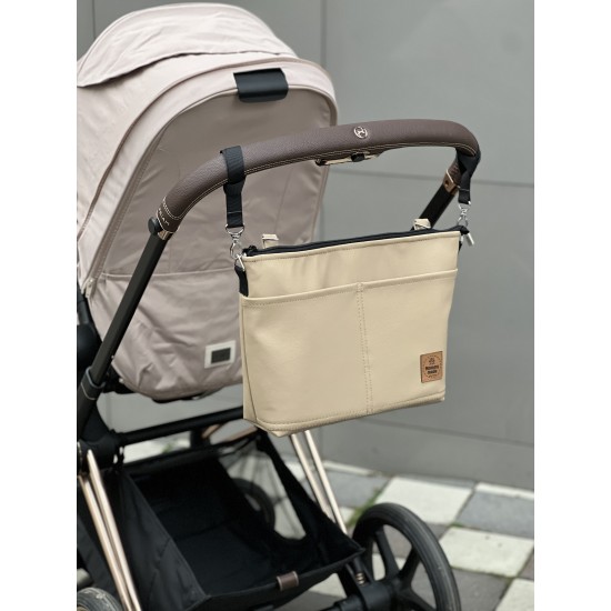 Сумка на коляску з екошкіри "Beige"
