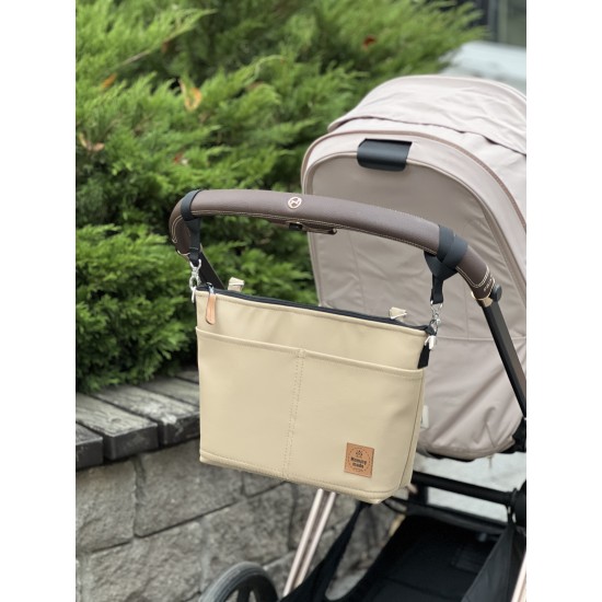 Сумка на коляску з екошкіри "Beige"
