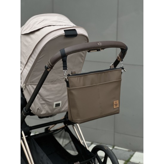 Сумка на коляску з екошкіри "Chokolate"