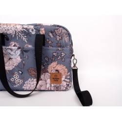 Сумка-бочонок на коляску "Осіній букет"