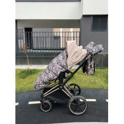 Накидка на ніжки на візок з блискавкою  "Boho Bears"