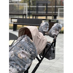 Накидка на ніжки на візок з блискавкою "Осінній букет"