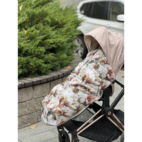 Накидка на ніжки на візок з блискавкою  "Magnolia"