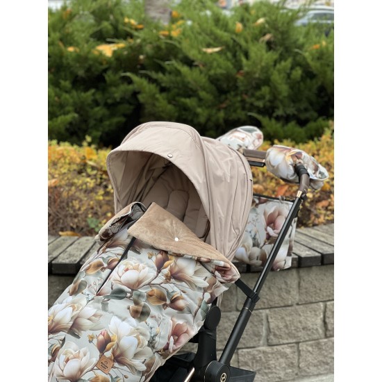 Накидка на ніжки на візок з блискавкою  "Magnolia"