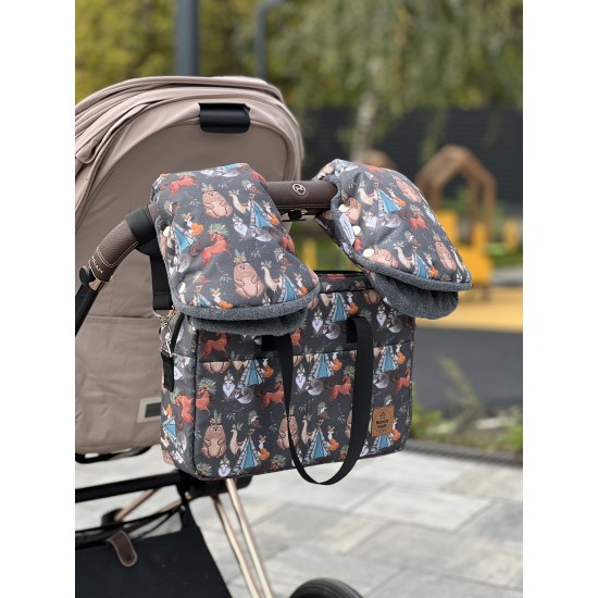 Муфти для рук на коляску "Boho Bears"