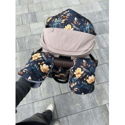 Муфти для рук на коляску "Blue flowers"